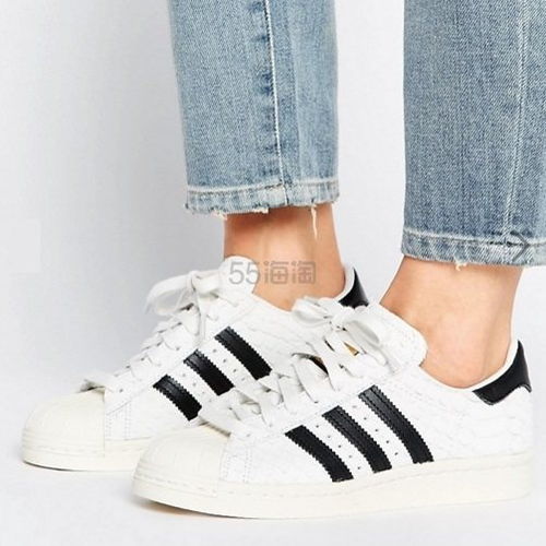 Adidas Originals 三葉草 Superstar 80s 女士金標小白鞋 免費直郵中國的時尚之選